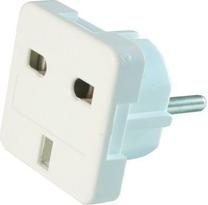 Adapteris Natec EU, UK, 0 m, balta krās.
