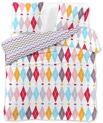 Patalynės užvalkalų komplektas DecoKing Diamonds, įvairių spalvų, 135 x 200 cm