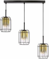 Светильник потолочный Candellux Lighting Jonera 33-49360, E27, 3 x 40 Вт, золотой цв. / черный цв.