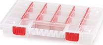 Ящик для инструментов Prosperplast KNO35255T, 34.4 см x 24.9 см x 5 см, прозрачный цв.
