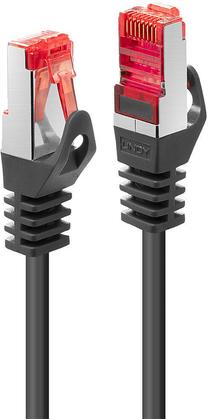 Сетевой кабель Lindy Cat.6 S/FTP RJ-45, RJ-45, 0.5 м, черный цв.
