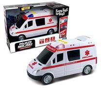 Žaislinis greitosios pagalbos automobilis Artyk Fire Ambulance 132179, balta sp.