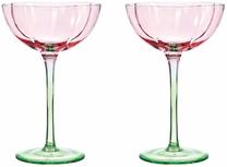 Vyno taurių komplektas Home4you Tulip DH16324, stiklas, 2 vnt.