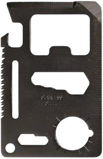 Комплект для выживания Mil-tec Card with Pouch, 8.5 см, черный цв.