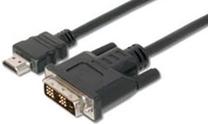 Adapteris 2direct CH0004 HDMI - DVI-D HDMI male, DVI-D male, 2 m, juoda sp.