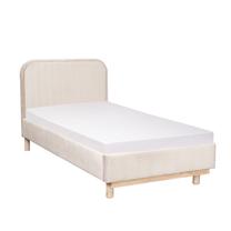 Lova viengulė Homla Karalius Basic, 90 x 200 cm, rusva sp., be čiužinio, su grotelėmis