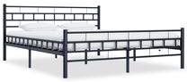 Lova dvigulė VLX Steel 285280, 180 x 200 cm, juoda sp., be čiužinio, su grotelėmis