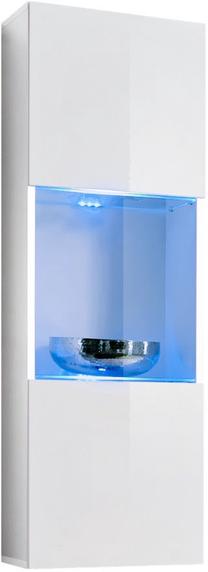 Vitrina ASM Fly 22, balta, 40 cm x 29 cm x 126 cm