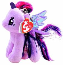 Mīkstā rotaļlieta TY My Little Pony, violeta krās., 11 cm