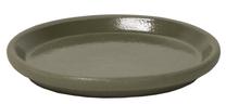 Paliktnis Home4you, keramika, Ø 18 cm, zaļa krās.