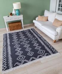 Paklājs Conceptum Hypnose 23000A, balta krās./melna krās., 230 cm x 160 cm