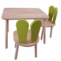 Vaikų kambario baldų komplektas Kalune Design Bunny, ruda sp./žalia sp.