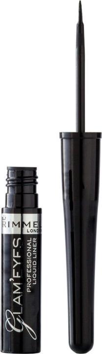 Acu laineris Rimmel London, melns krās. 1