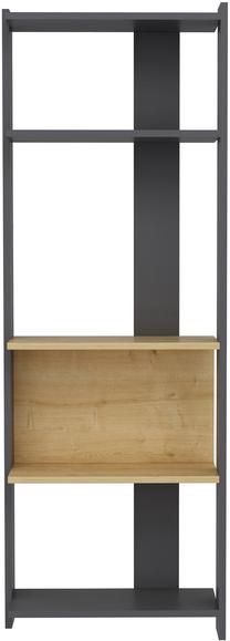 Pastatoma lentyna Kalune Design Abis 935CMN1159, antracito sp./ąžuolo sp., 165 cm x 58.6 cm x 26.8 cm