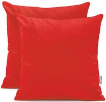 Pagalvės užvalkalas DecoKing Amber, raudona, 80 cm x 80 cm, 2 vnt.