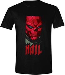 T-krekls The Avengers Red Skull Hail, melna krās.