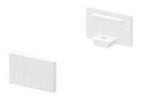LED profilio galinis dangtelis SLV Grazia 10 1000476, balta sp., IP20