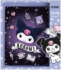 Bloknotas CoolPack Kuromi Squishy, langeliais/linijomis, B6, juoda sp.