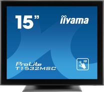 Monitors Iiyama T1532MSC-B5X, TFT-TN, 75 Hz, XGA, 15"