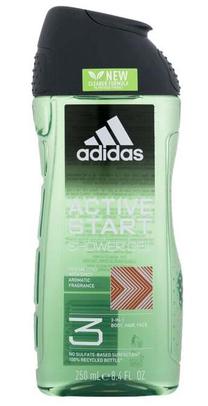 Kūno prausimosi želė vyrams Adidas Active Start, 250 ml