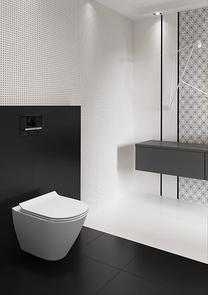 Plytelės, keraminės Cersanit Floor Tile Satin G1, 42 cm x 42 cm, juoda sp.