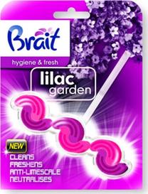 Tualetes poda tīrīšanas līdzeklis-atsvaidzinātājs Brait Lilac Garden, 45 g