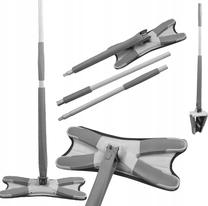 Grindų valymo šepetys WMC Tools X, 115 - 128 cm, pilka sp.