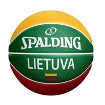 Krepšinio kamuolys Spalding Lietuva 83428Z, 7 dydis, raudona sp./geltona sp./žalia sp.