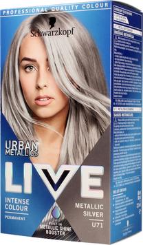 Matu krāsa Schwarzkopf Live Urban Metallics, metallic silver krās., U71