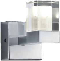Valgusti seinale Trio Cubo, LED, 3000 °K, 1 x 3 W, läbipaistev v. / kroom v.