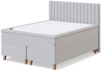 Lova dvigulė continental Sleepwell Black Bolshoi 8 Legs, 180 x 200 cm, šviesiai pilka sp., su čiužiniu