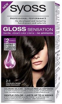 Matu krāsa Syoss Gloss Sensation, dark chocolate krās., Dark Chocolate 2-1, 115 ml