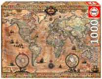 Dėlionė Educa Ancient Map, 68 cm x 48 cm, 1000 vnt., ruda sp.