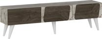 ТВ стол Kalune Design Veas, белый цв./ореховый цв., 150 см x 43 см x 30 см