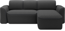 Kampinė sofa Ume, tamsiai pilka sp., 190 x 287 cm x 88 cm
