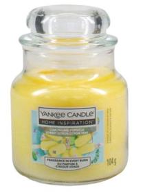 Žvakė, aromatinė Yankee Candle Home Inspiration Lemon Lime Popsicle, 20 - 30 h, 104 g, geltona sp.