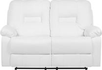 Sofa-reklaineris Beliani Bergen, balta sp., 73 x 146 cm x 101 cm