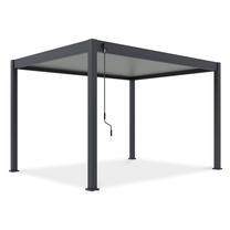 Pavėsinė Pergola Elegance, 400 x 256 cm, antracito sp./šviesiai pilka sp.