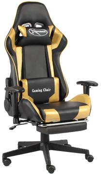 Spēļu krēsls VLX Gaming Chair, zelta krās./melna krās.