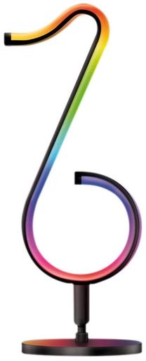 Настольные лампы ActiveJet Melody AJE-MELODY RGB, LED, 7Вт, черный цв./черный цв.