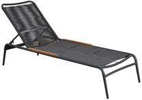 Lauko gultas Home4you Nebo, pilka sp., 202 cm x 65 cm x 97 cm