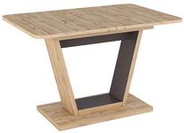 Stalas išskleidžiamas Modern Nigel, ąžuolo/ruda, 160 cm x 80 cm x 76 cm