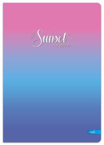 Sąsiuvinis Lastva Sunset, langeliais, A5, 52 lapų, (spalva/dizainas parenkami atsitiktine tvarka)