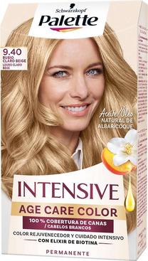 Matu krāsa Schwarzkopf Palette Intensive Age Care Color, light blonde beige krās., 9.40, 60 ml