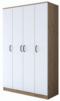 Spinta Kalune Design BA116 - 2247, balta sp./riešuto sp., 47.3 cm x 120 cm x 190.8 cm