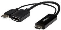 Адаптер StarTech HDMI to DisplayPort Displayport, HDMI, черный цв.