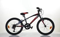 Vaikiškas dviratis, vaikų Aurelia 420 Sport, juoda sp./raudona sp., 20"