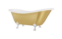 Vonia, laisvai pastatoma Besco Otylia Glam, 170 cm x 77 cm x 68.5 cm, ovalas, aukso sp./chromo sp.