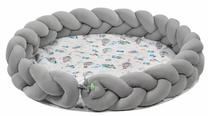 Žaidimų kilimėlis Lulando Braid Velvet Plane, 100 cm x 100 cm, įvairių spalvų
