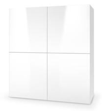 Komoda Livo KM-100, balta sp., 100 cm x 100 cm x 29 cm